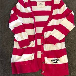 Hollister striped cardigan